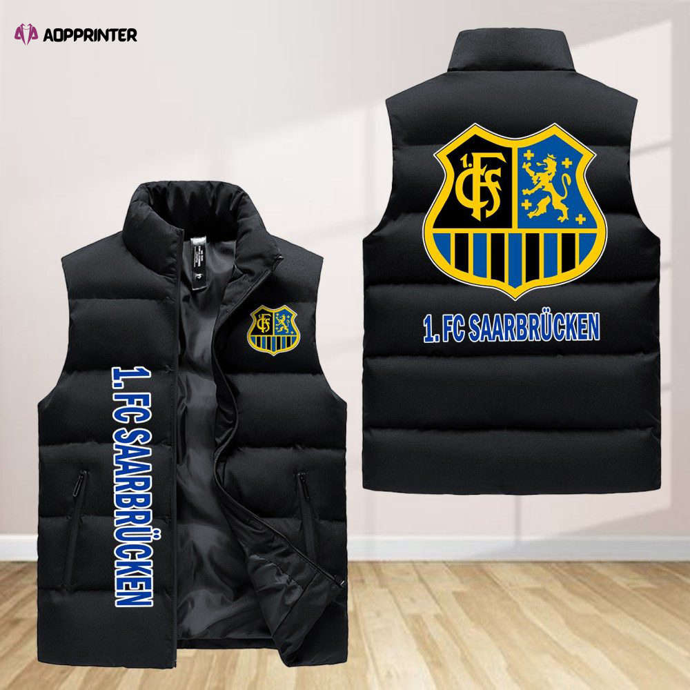 1 fc saarbrucken sleeveless puffer jacket custom for fans gifts