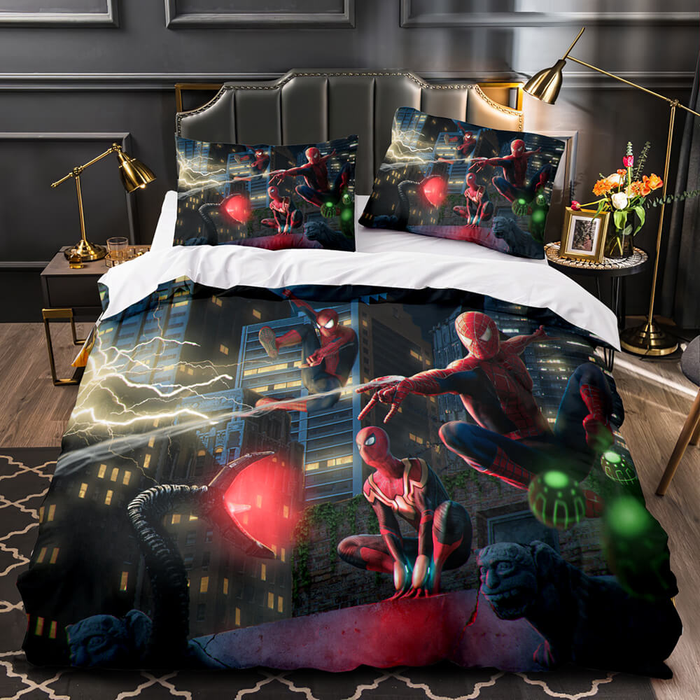 2021Spider ManNoWayHomeBeddingSetDuvetCoverQuiltBedSets 5