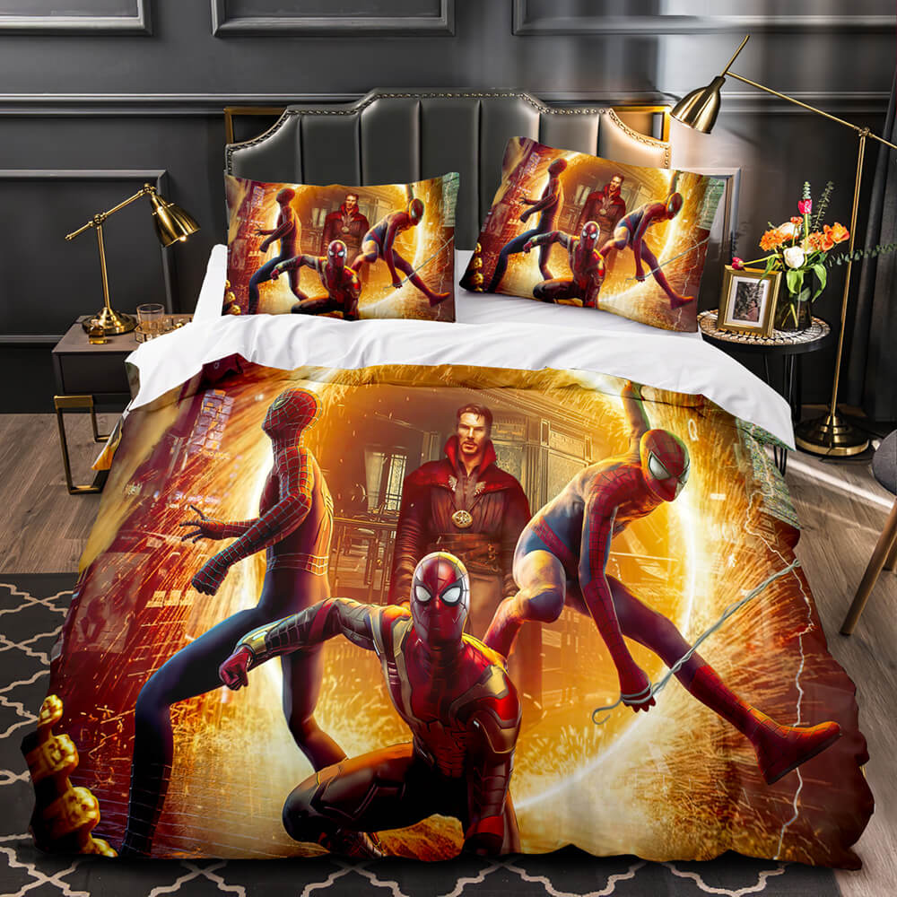 2021Spider ManNoWayHomeBeddingSetDuvetCoverQuiltBedSets 6