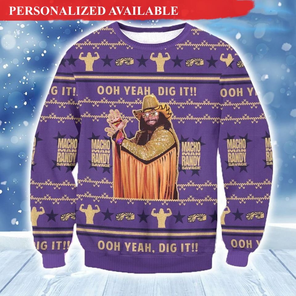 2023 macho man randy savage ugly christmas sweater christmas 3117