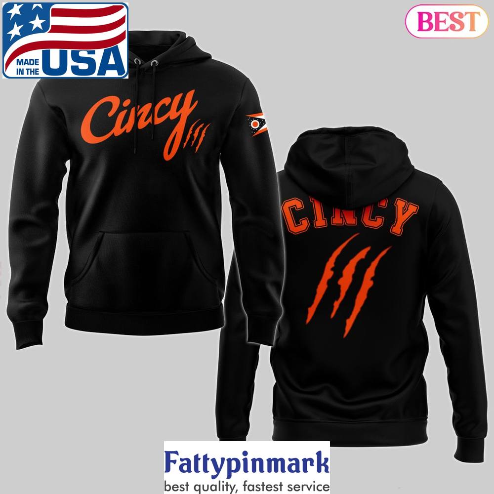 2024 Cincy Cincinnati Bengals Design Black Hoodie 1