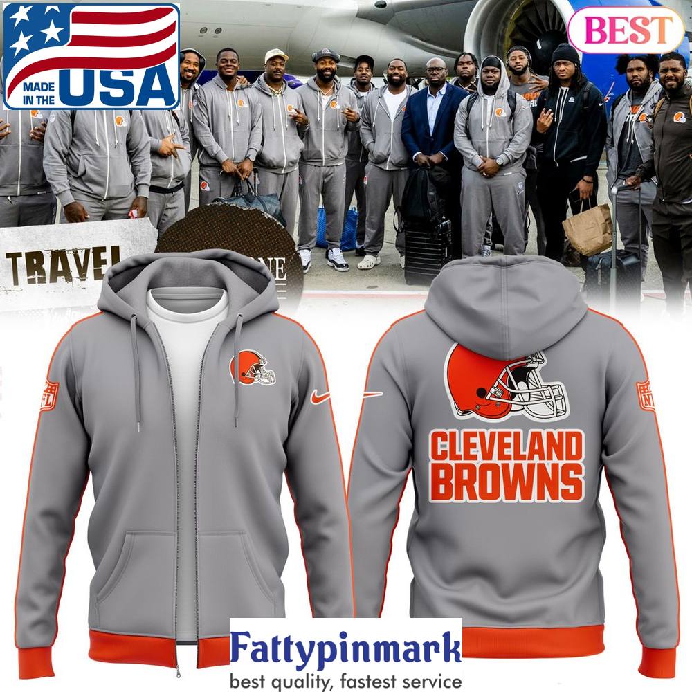 2024 Cleveland Browns Logo Design Zip Hoodie 1