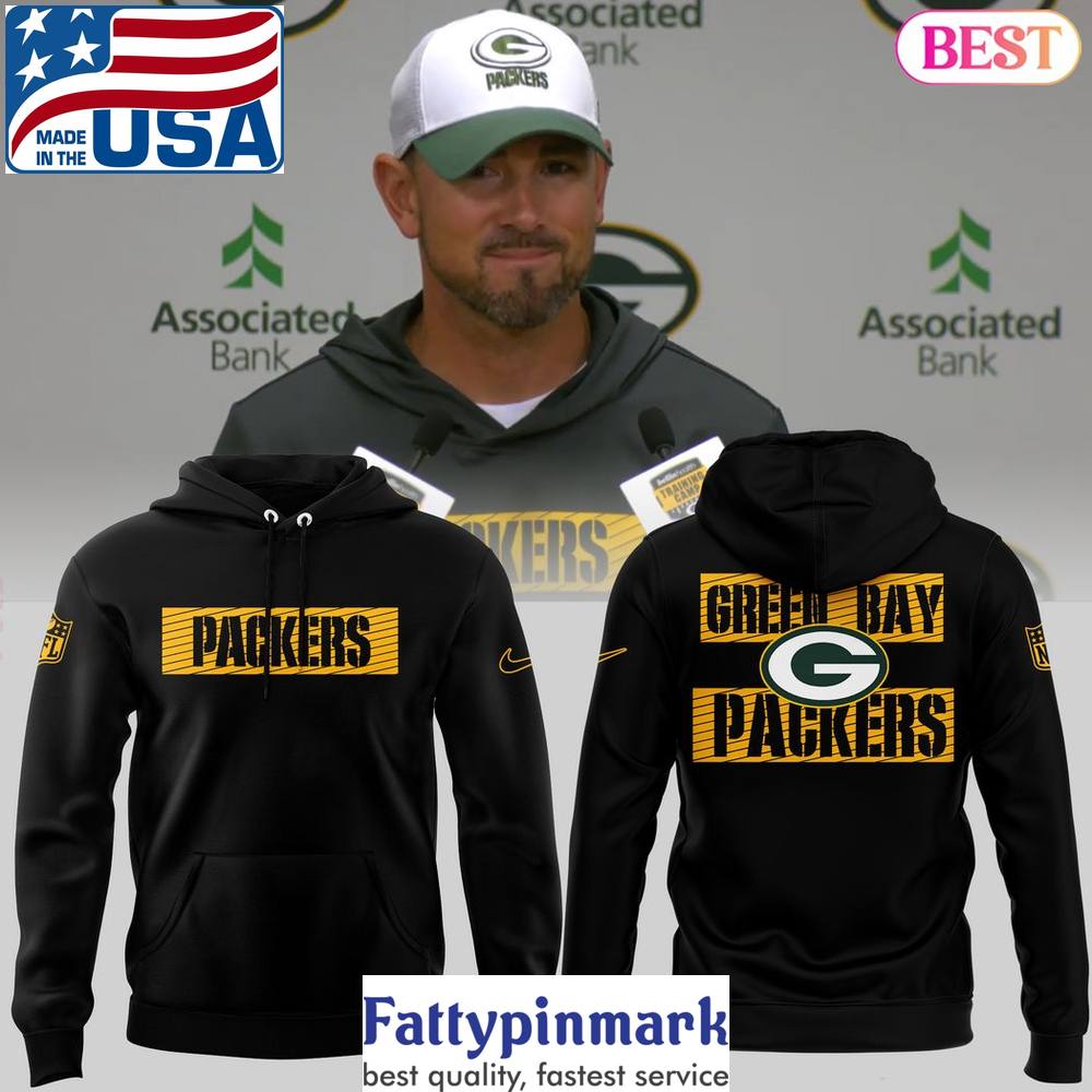 2024 Green Bay Packers Design Black Hoodie 1