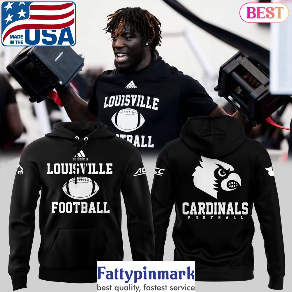 2024 Louisville Cardinals Football Hoodie Black 1