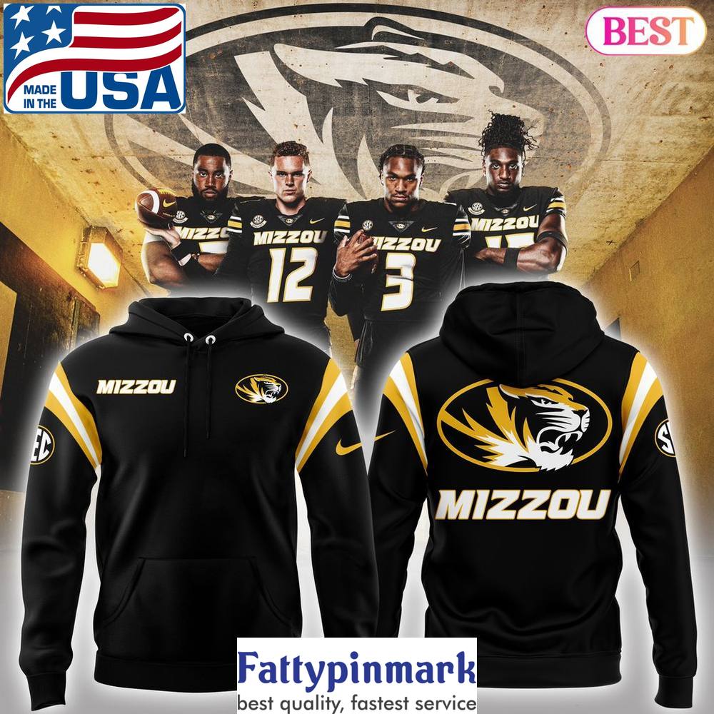 2024 Missouri Tigers Design Black Hoodie 1