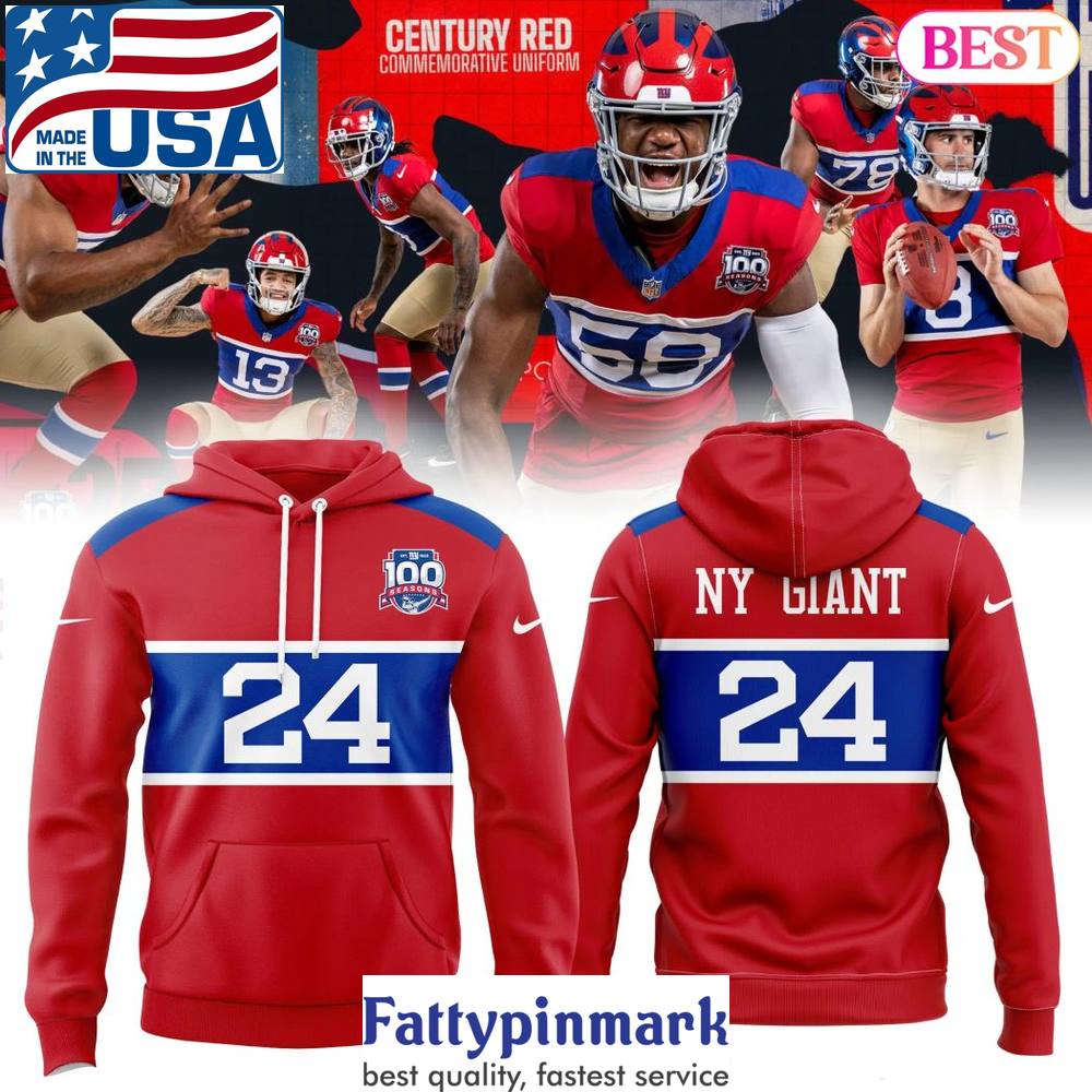 2024 New York Giants Unveil 1933 Throwback Hoodie 1