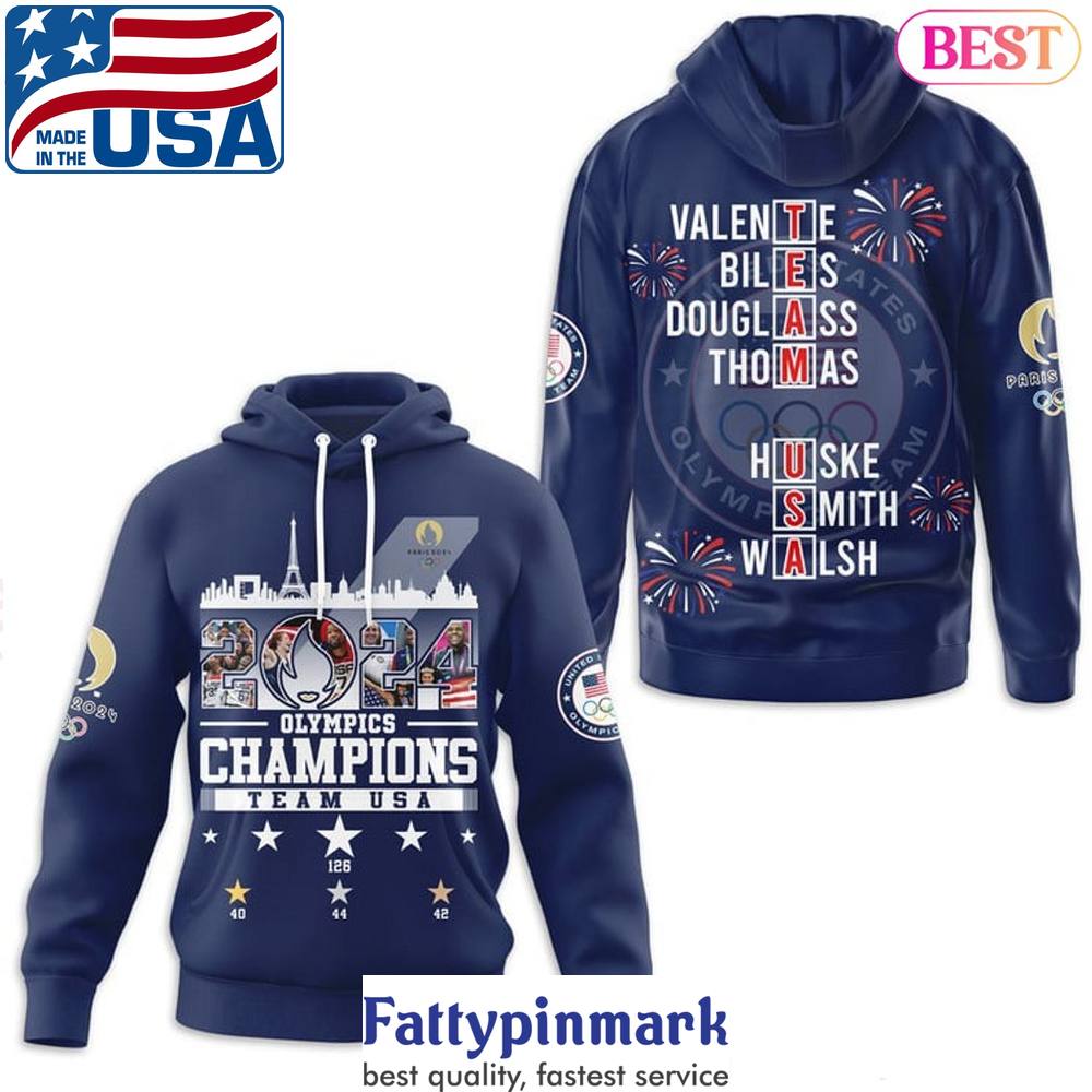 2024 Olympics Champions Team USA Hoodie 1