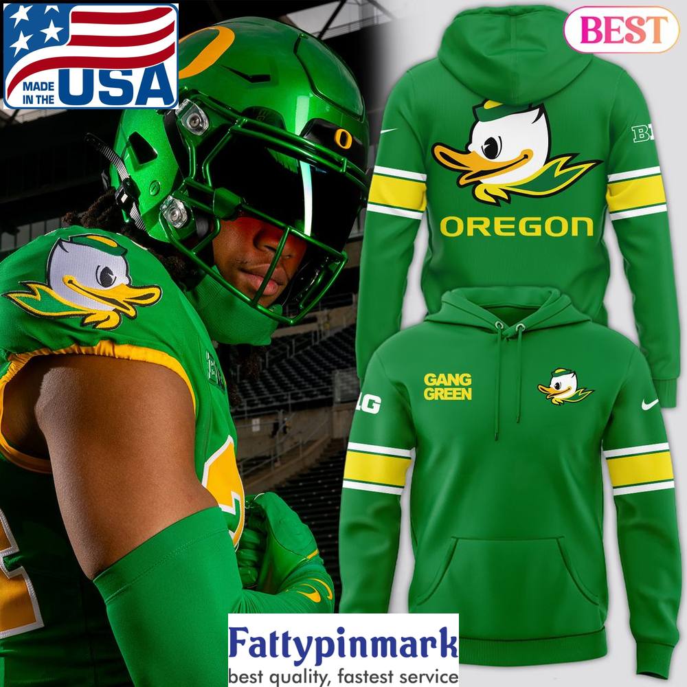 2024 Oregon Ducks Gang Green Hoodie 1