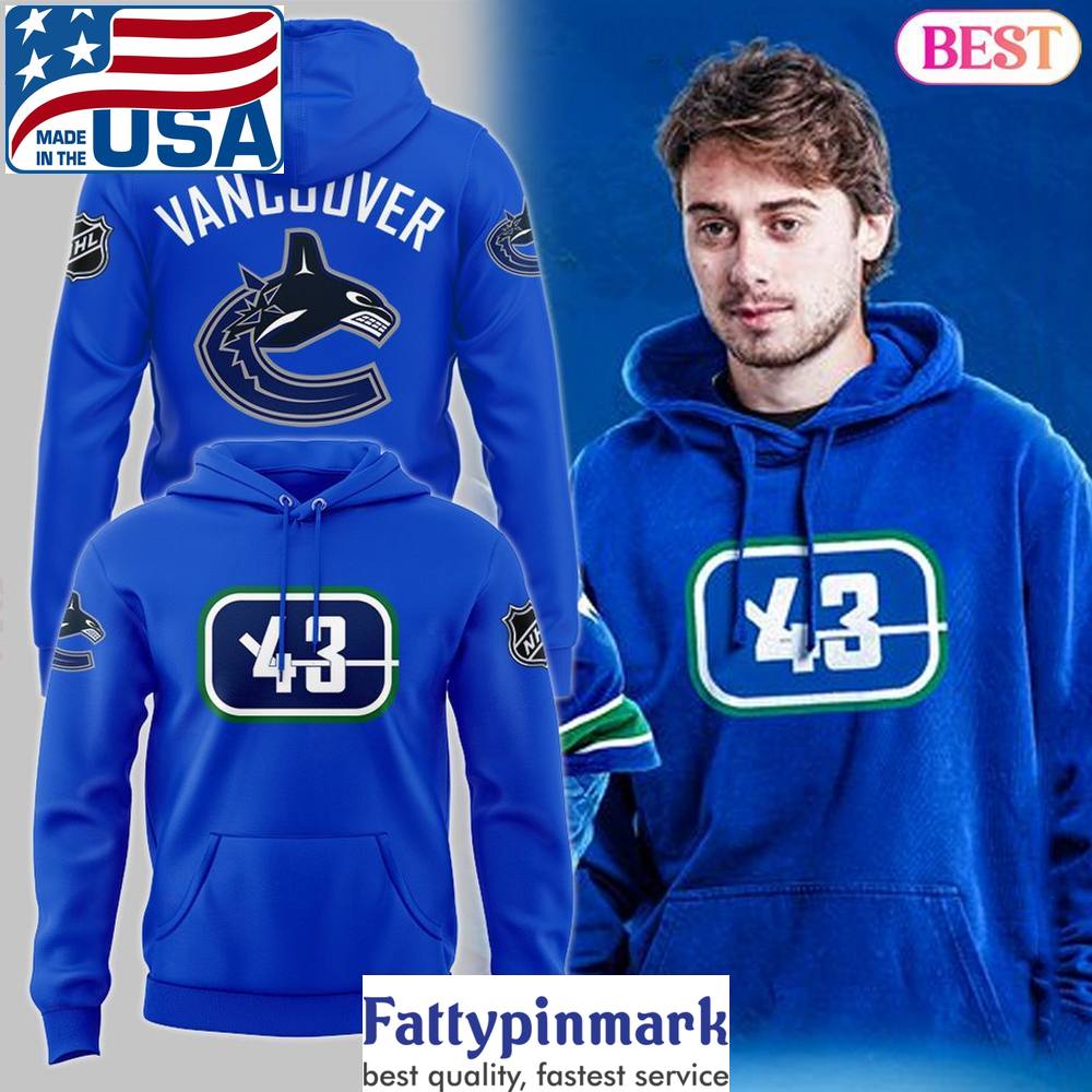 2024 Quinn Hughes Vancouver Canucks Hoodie 1