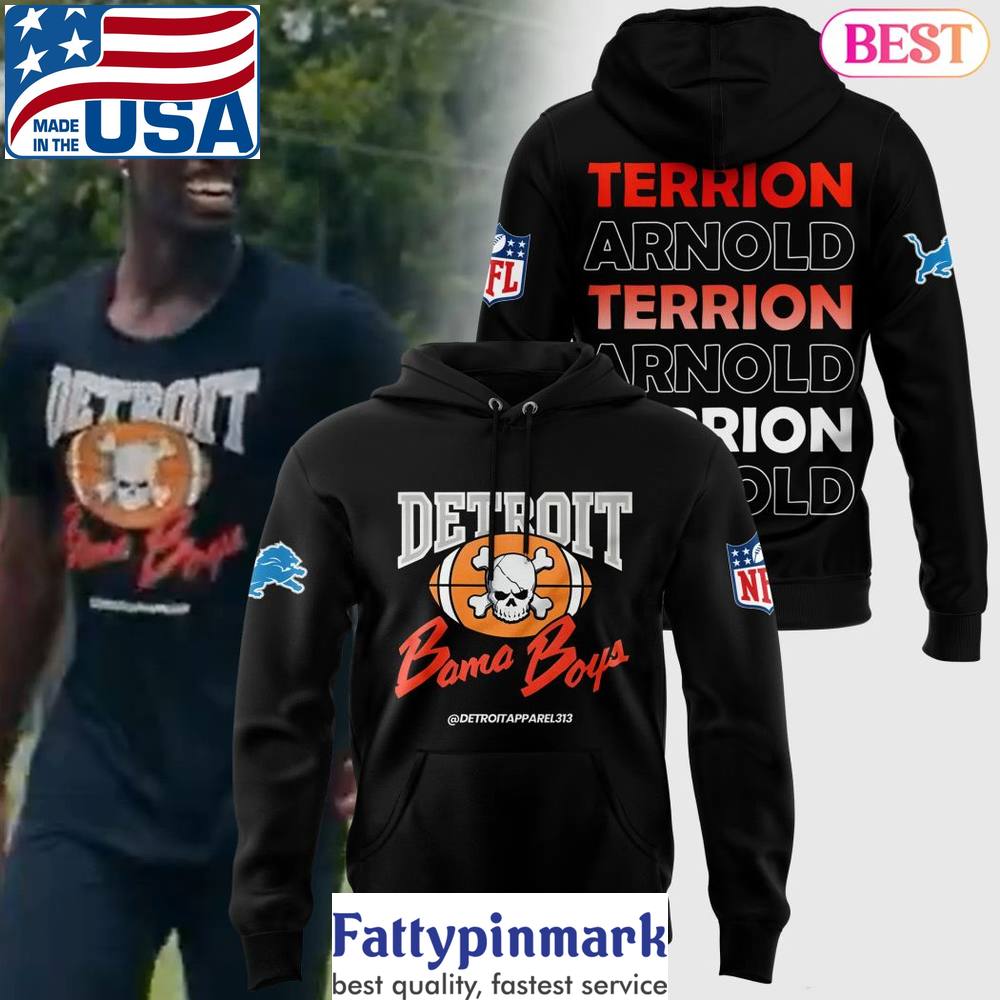 2024 Terrion Arnold Detroit Lions Design Hoodie 1