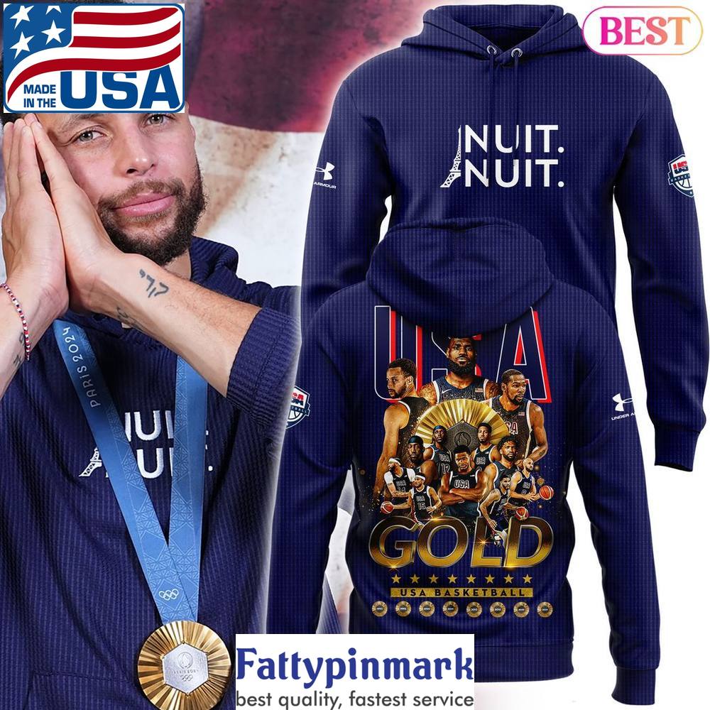 2024 USA Basketball Olympic Gold Medalist Nuit Nuit Hoodie 1