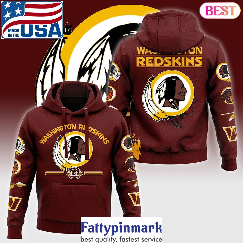 2024 Washington Redskins Hoodie Logo Red Hoodie 1