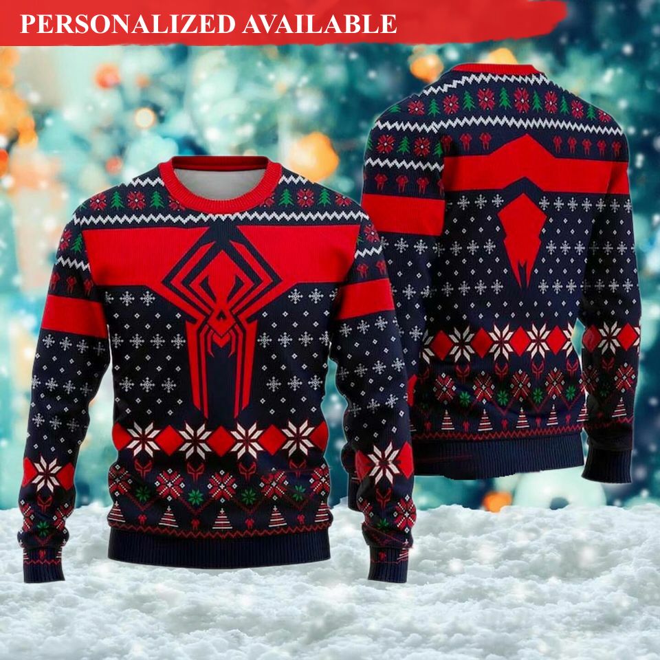 2099 spider hero ugly christmas sweater xmas sweatshirt christmas 5048