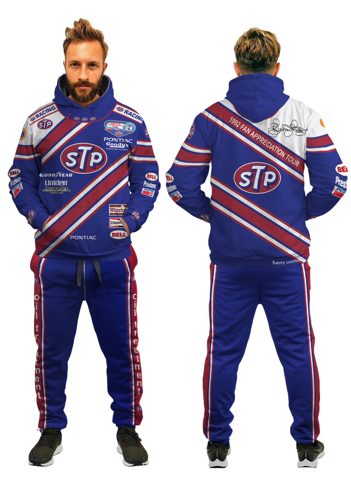 220623111 Richard Petty 1987 Jogger hoodie mockup