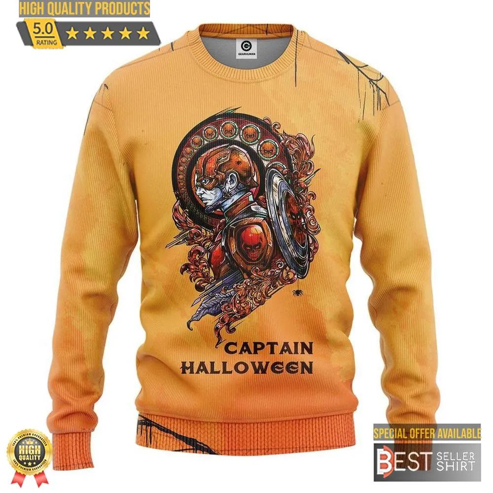 3D Captain Halloween Custom Sweatshirt Apparel 1