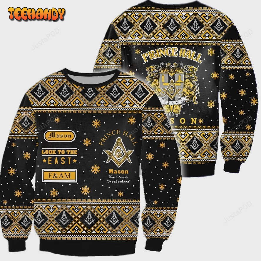 3d all over freemason ugly christmas sweater ugly sweater 8eij7