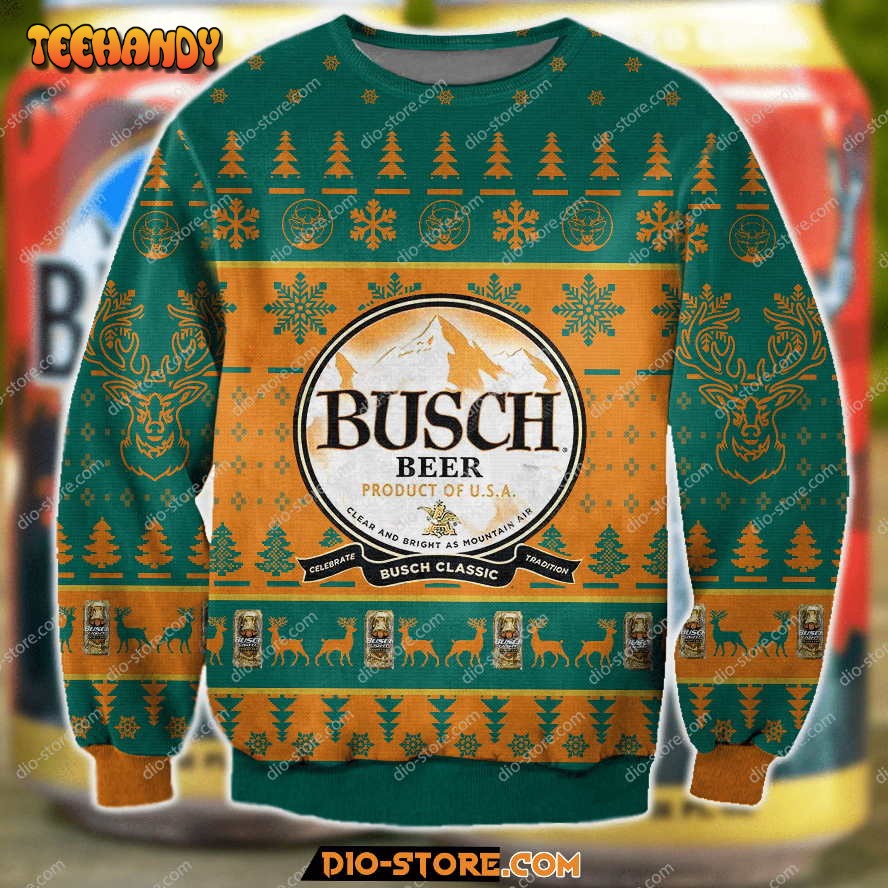 3d all over print busch buck hunter ugly christmas sweater ugly sweater zubbq