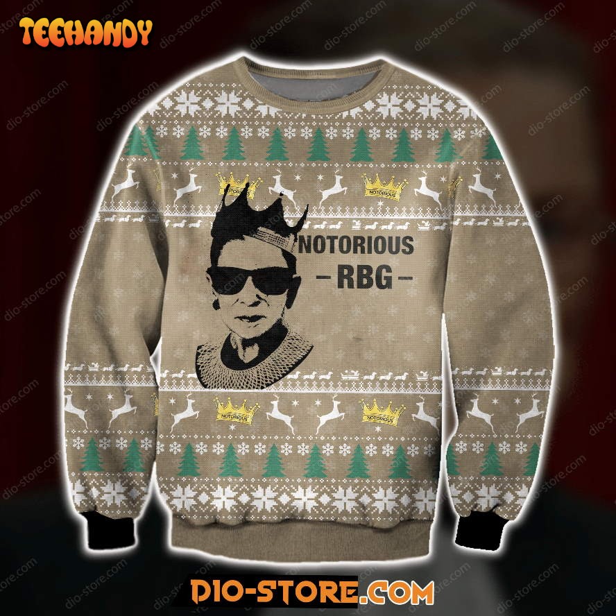 3d all over print notorious rbg ugly christmas sweater ugly sweater d5nv5