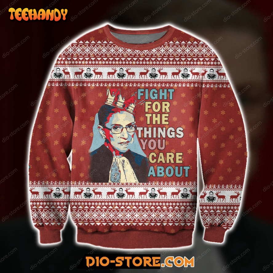 3d all over print ruth bader ginsburg ugly christmas sweater ugly sweater 3p92z