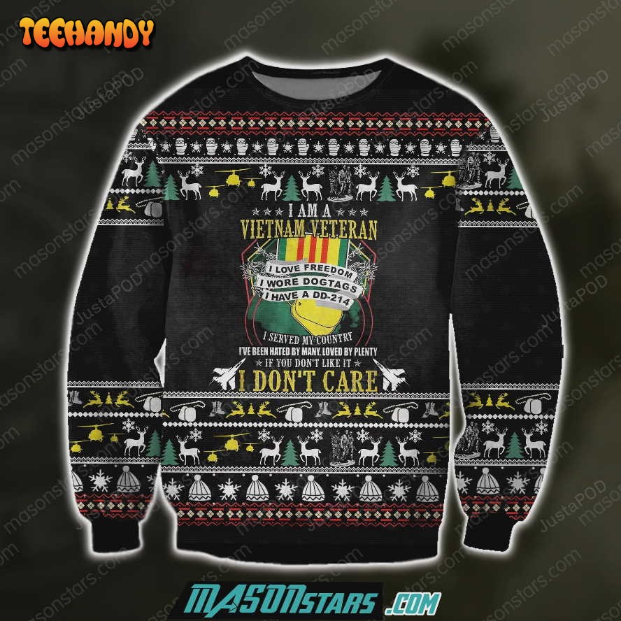 3d all over print vietnam veteran ugly sweater christmas sweaters 8cptc