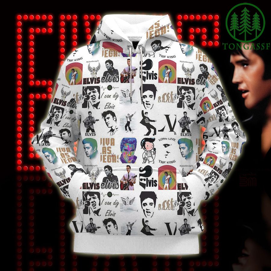 49 The King Elvis Presley pattern 3d Hoodie