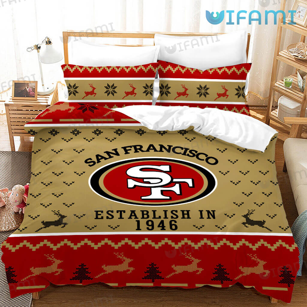 49ers Bedding Set Establish In 1946 San Francisco 49ers Gift