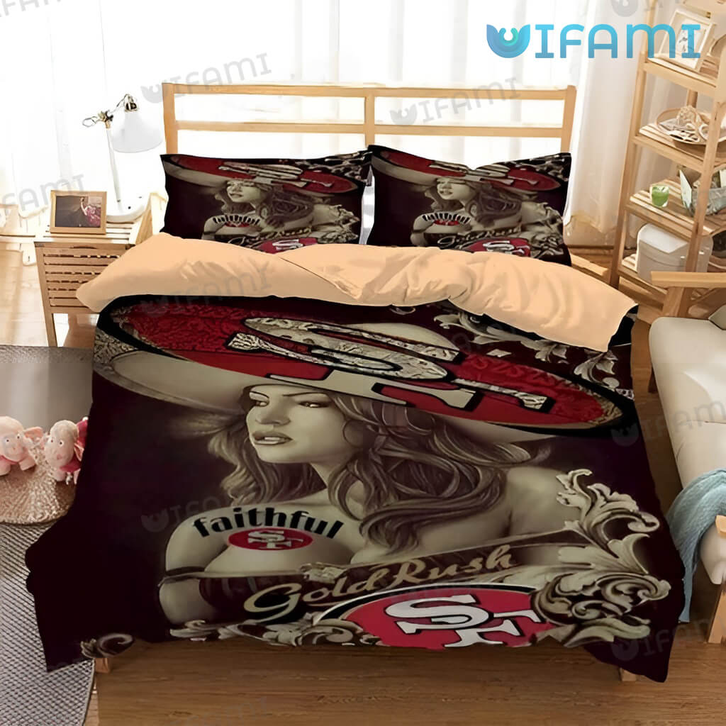 49ers Bedding Set Faithful Gold Rush San Francisco 49ers Gift