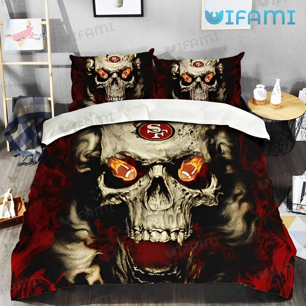 49ers Bedding Set Skull San Francisco 49ers Gift