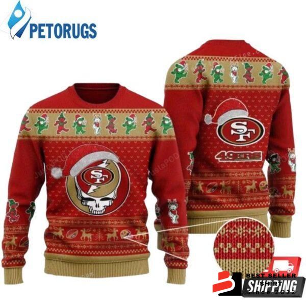 49ers Logo San Srancisco Custom Ugly Christmas Sweater Xmas Gift Personalized 1