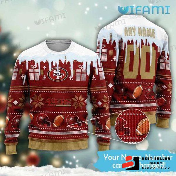 49ers Logo San Srancisco Custom Xmas Gift Ugly Christmas Sweater Unisex Sweater 1