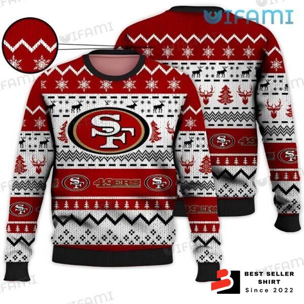 49ers Logo San Srancisco Ugly Christmas Sweater Xmas Gift Custom Unisex Sweater 1