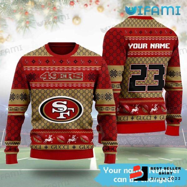 49ers Logo San Srancisco Xmas Gift Custom Ugly Christmas Sweater Best Gift 1