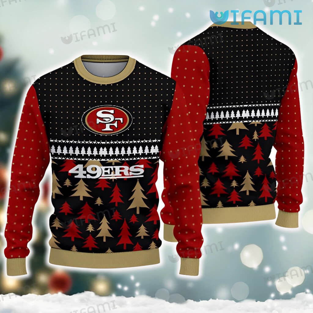 49ers Ugly Christmas Sweater Dot Pattern San Francisco 49ers Gift