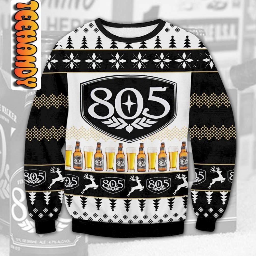 805 Beer Ugly Christmas Sweater