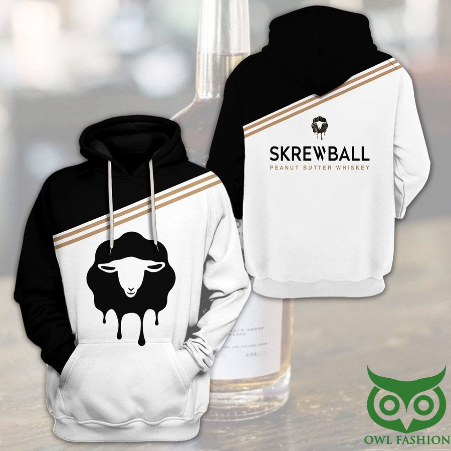 8ICYNNHx 17 Skrewball Peanut Butter Whiskey Logo 3D Hoodie