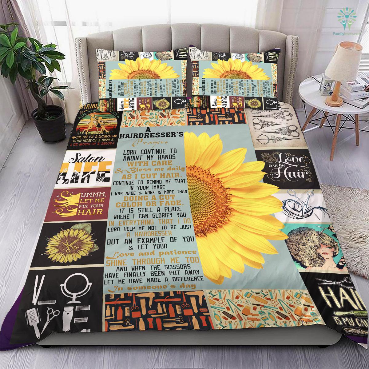 A Hairdressers Prayer Fleece Bedding Set 5