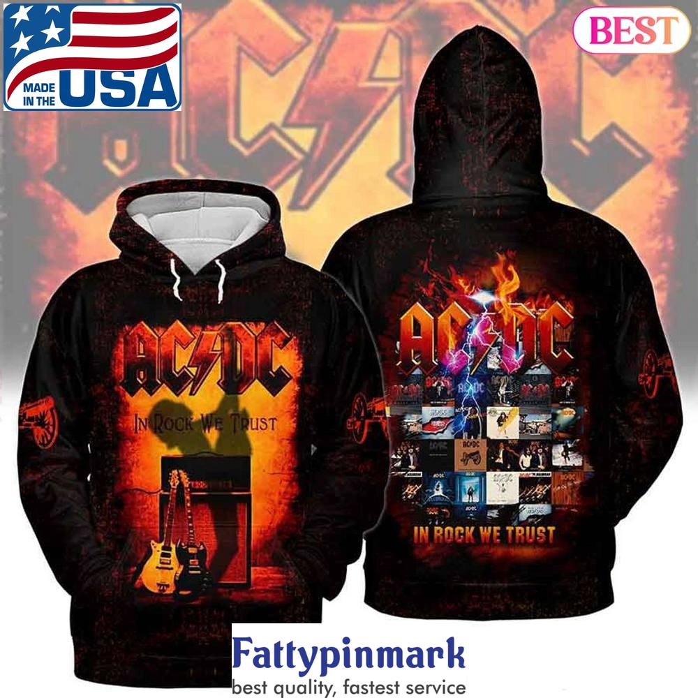 AC DC In Rock We Trust Design Hoodie Gift For Fan 1