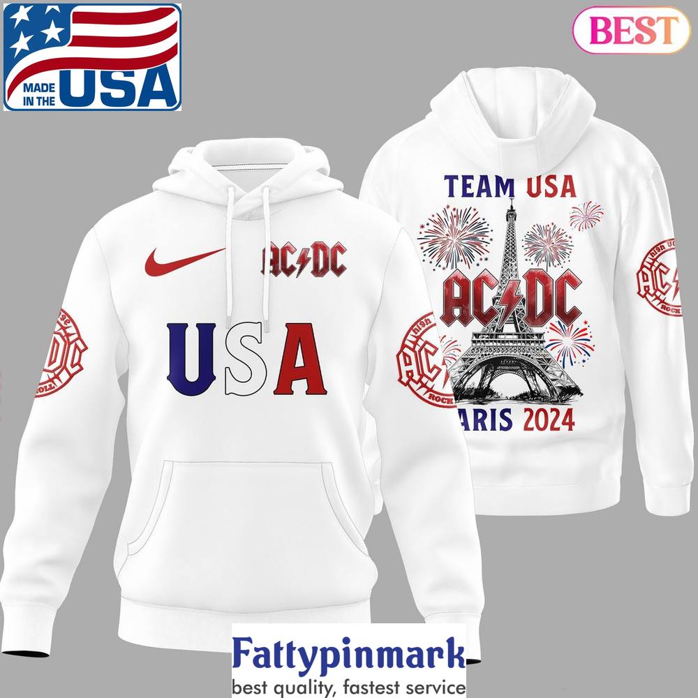 AC DC Team USA Olympic Paris 2024 Hoodie 1