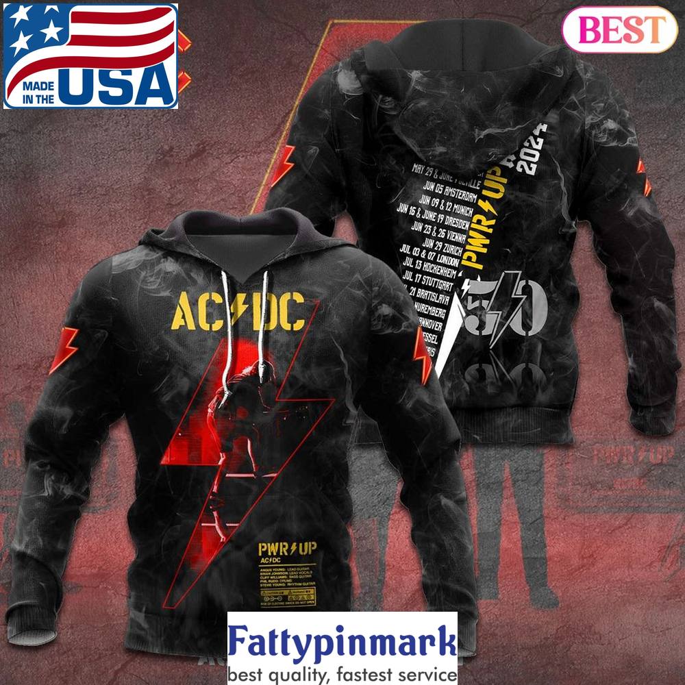 AC DC World Tour 2024 Design Hoodie 1