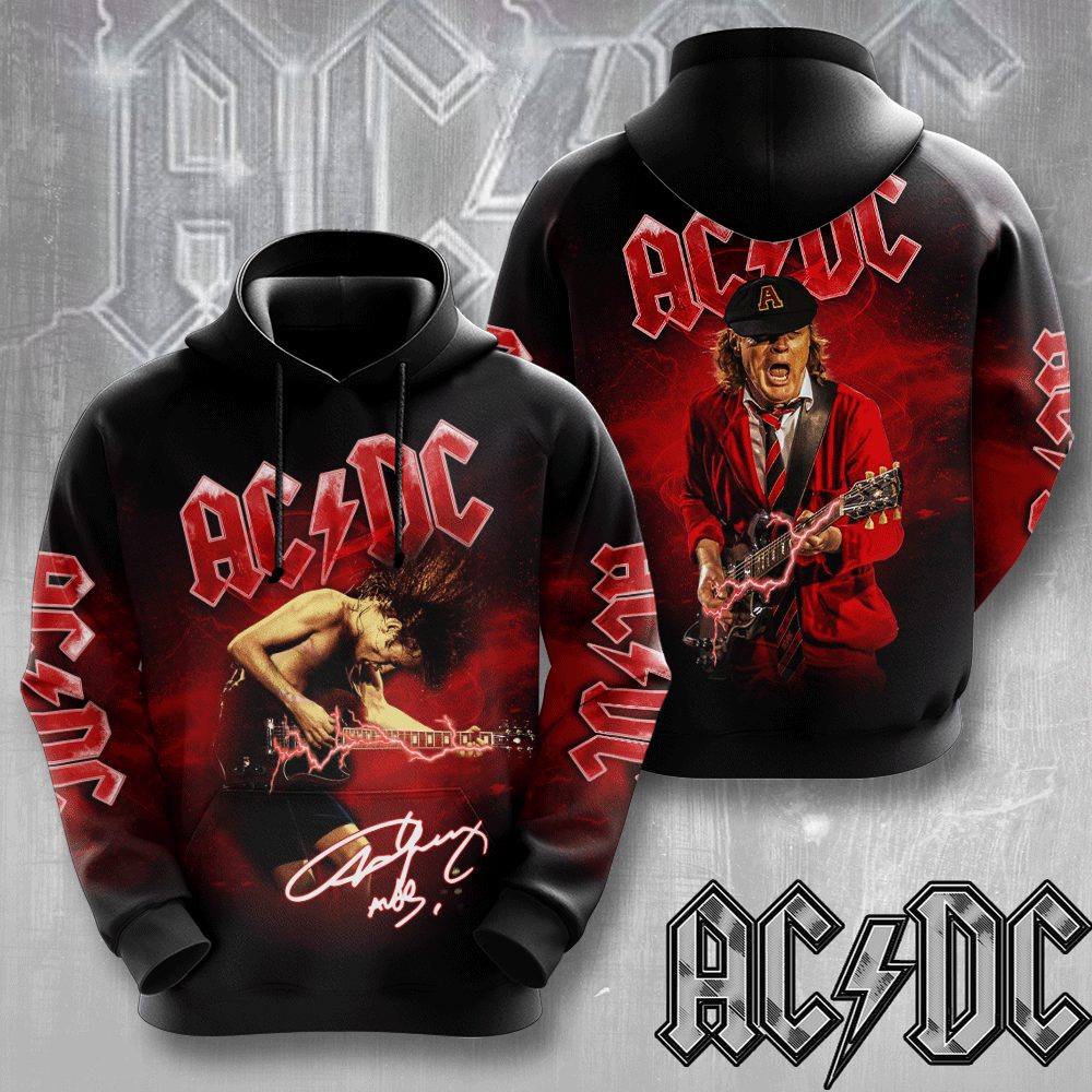 ACDC X Angus Young 3D Apparel MAITM6952 hoodie