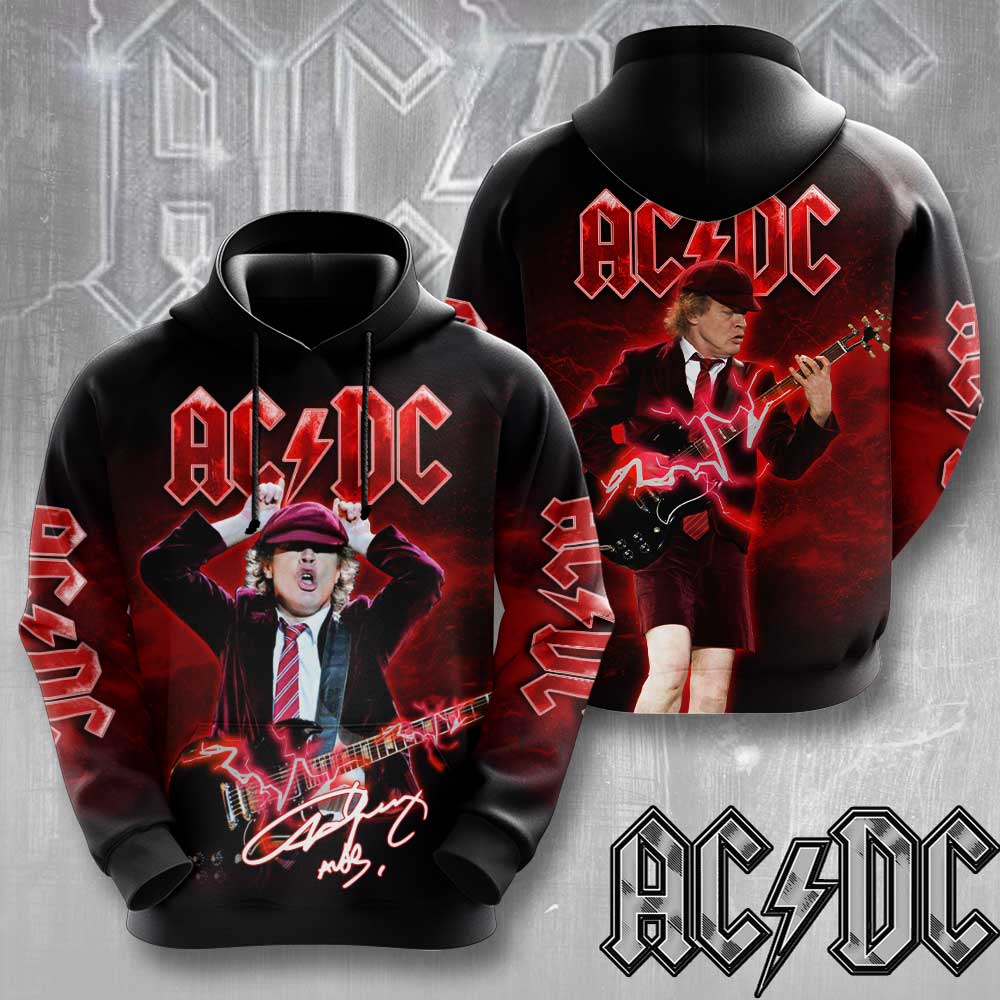 ACDC x Angus Young 3D Apparel hoodie