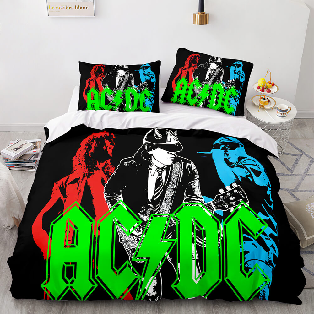 ACDCCosplay3PieceBeddingSetDuvetCoversComforterBedSheets 10