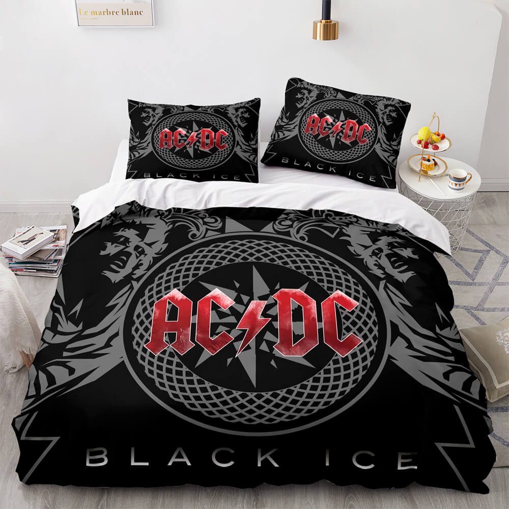 ACDCCosplay3PieceBeddingSetDuvetCoversComforterBedSheets 2