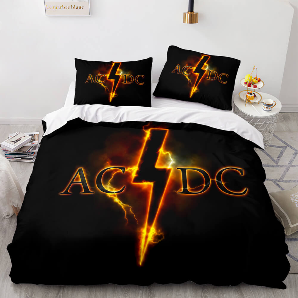 ACDCCosplay3PieceBeddingSetDuvetCoversComforterBedSheets 3