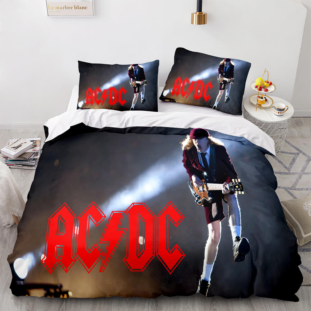 ACDCCosplay3PieceBeddingSetDuvetCoversComforterBedSheets 9