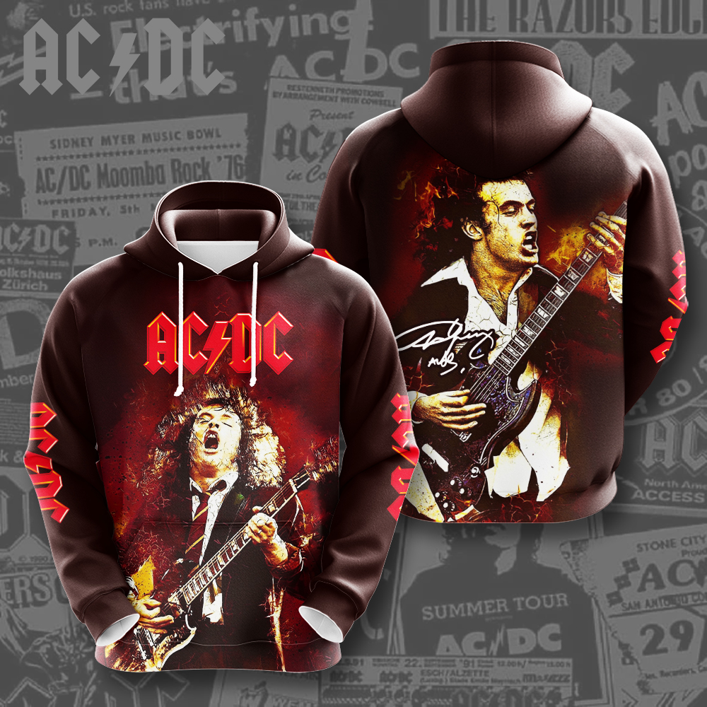 AC DC x Angus Young Hoodie MAITM6266