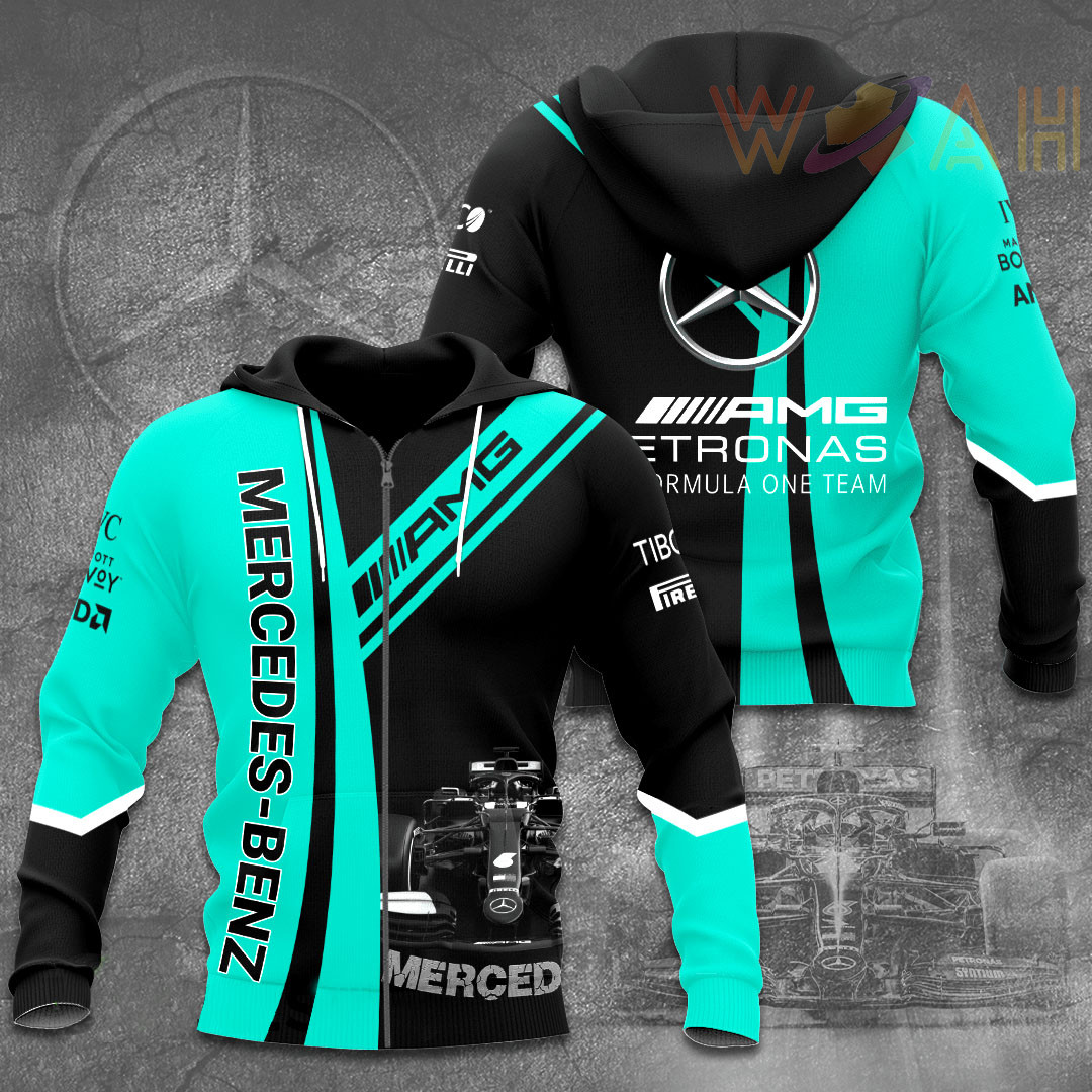 AMG Mercedes Petronas 3D zip hoodie