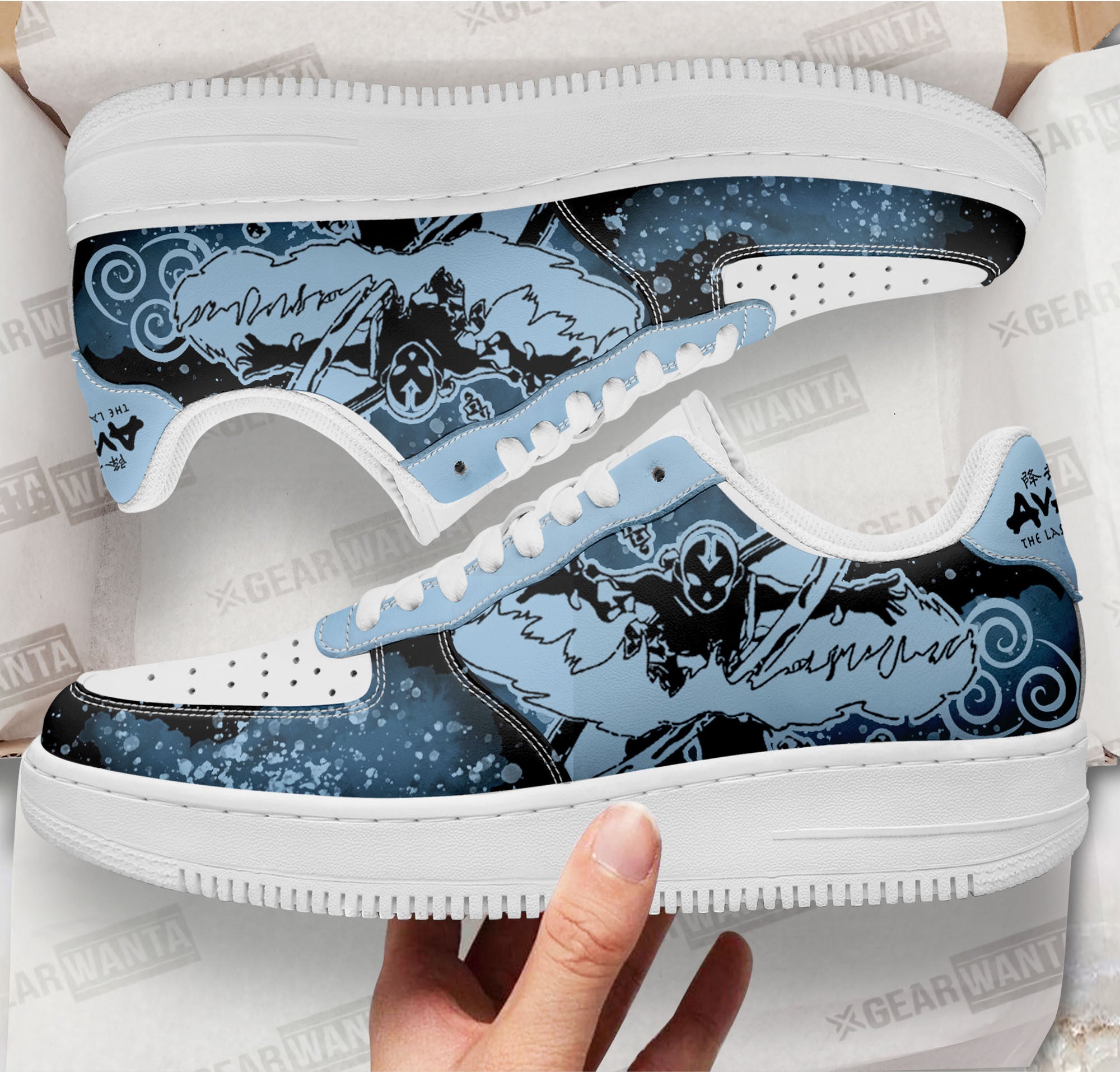 Aang Avatar The Last Airbender Air Sneakers Custom Shoes 1 GearWanta