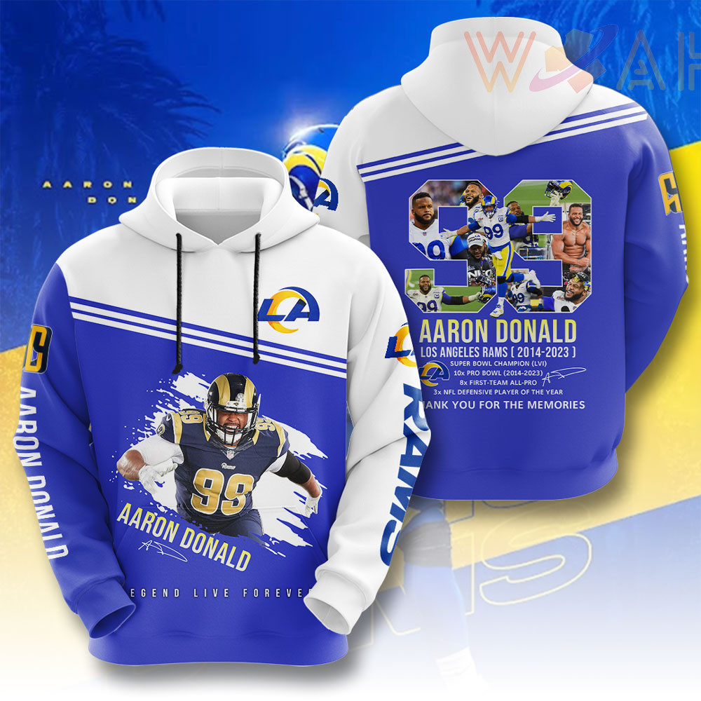 Aaron Donald X Los Angeles Rams Hoodie WOAHTEE0424ZM