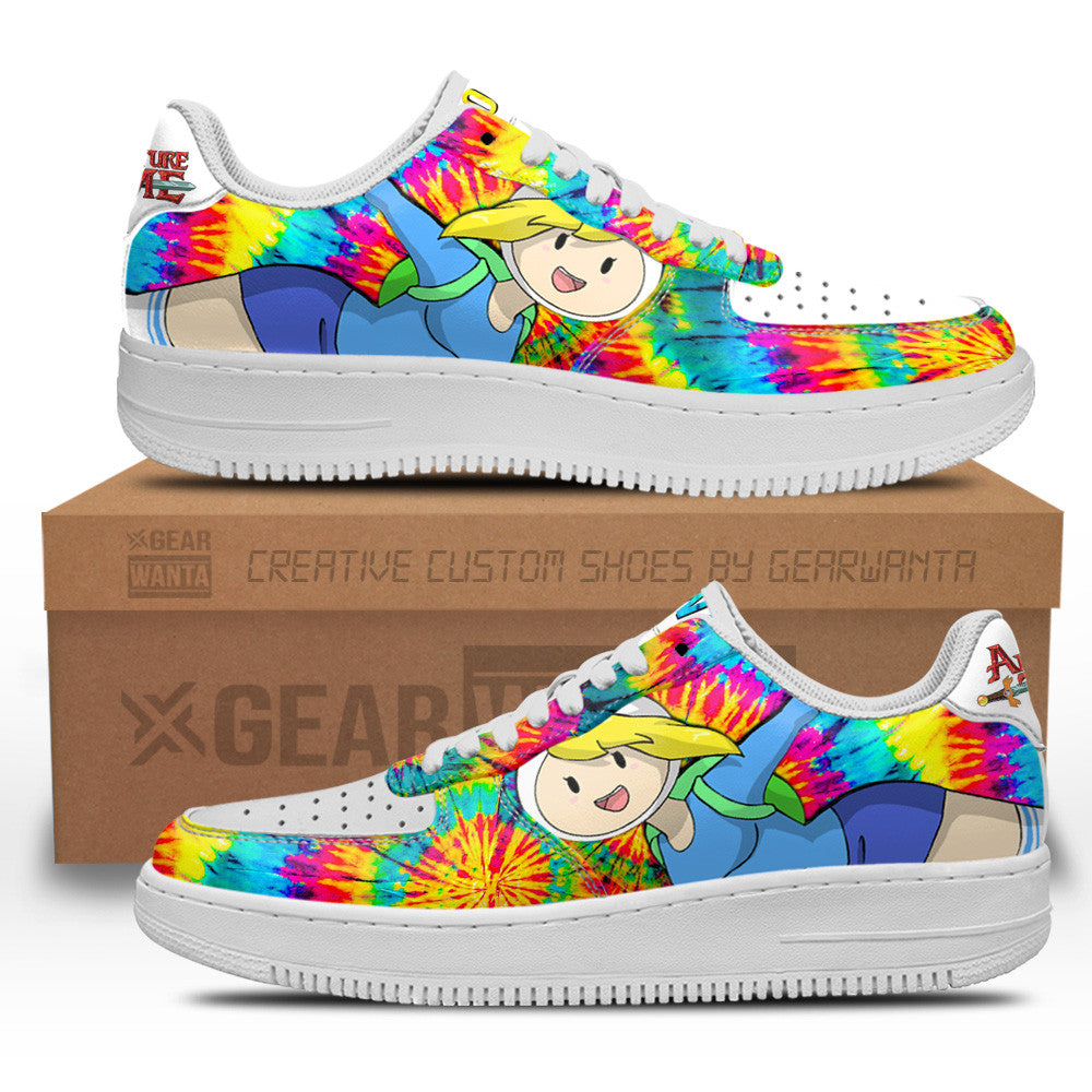 Adventure Time Fionna Air Sneakers Custom Tie Dye Style 1 GearWanta